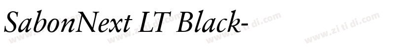 SabonNext LT Black字体转换